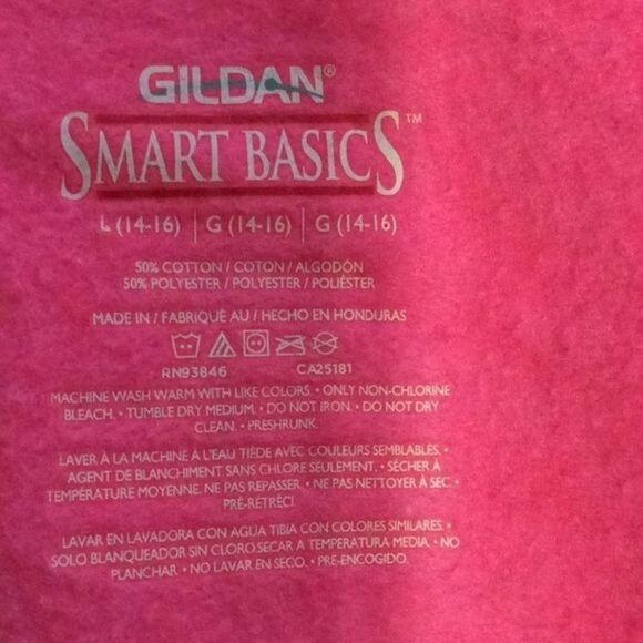 GILDAN Pink Large 14-16 Girls Jacket - Picture 3 of 3